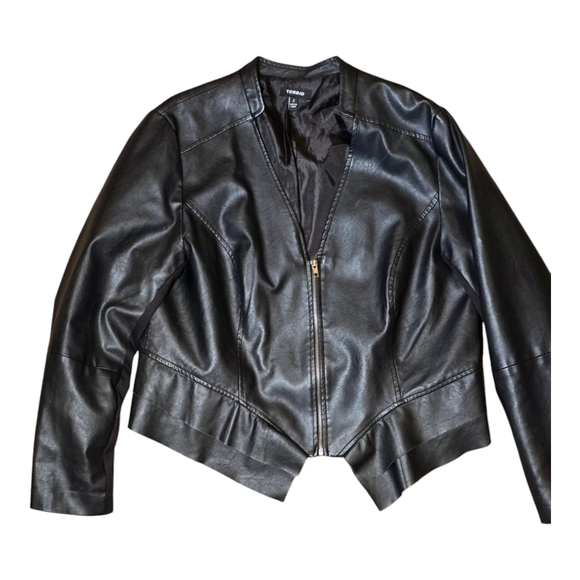 TORRID Vegan Black Leather Jacket - Picture 4 of 8